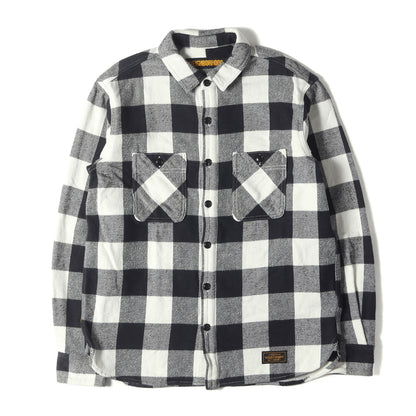 バッファローチェック ヘビー フランネル シャツ(LUMBERS / C-SHIRT . LS)