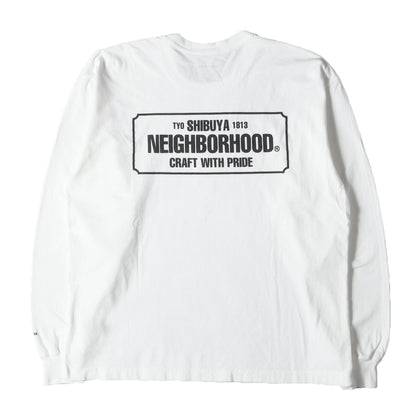 21AW 渋谷限定 ブランドロゴ ロングスリーブ Tシャツ(BAR & SHIELD / C-TEE. LS)