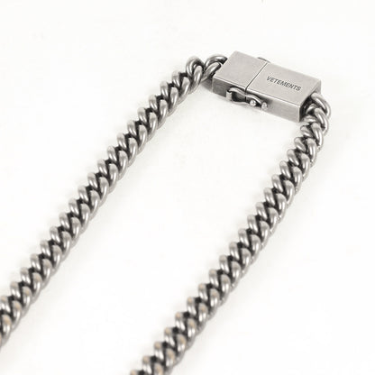 USB付き シルバー ネックレスチェーン