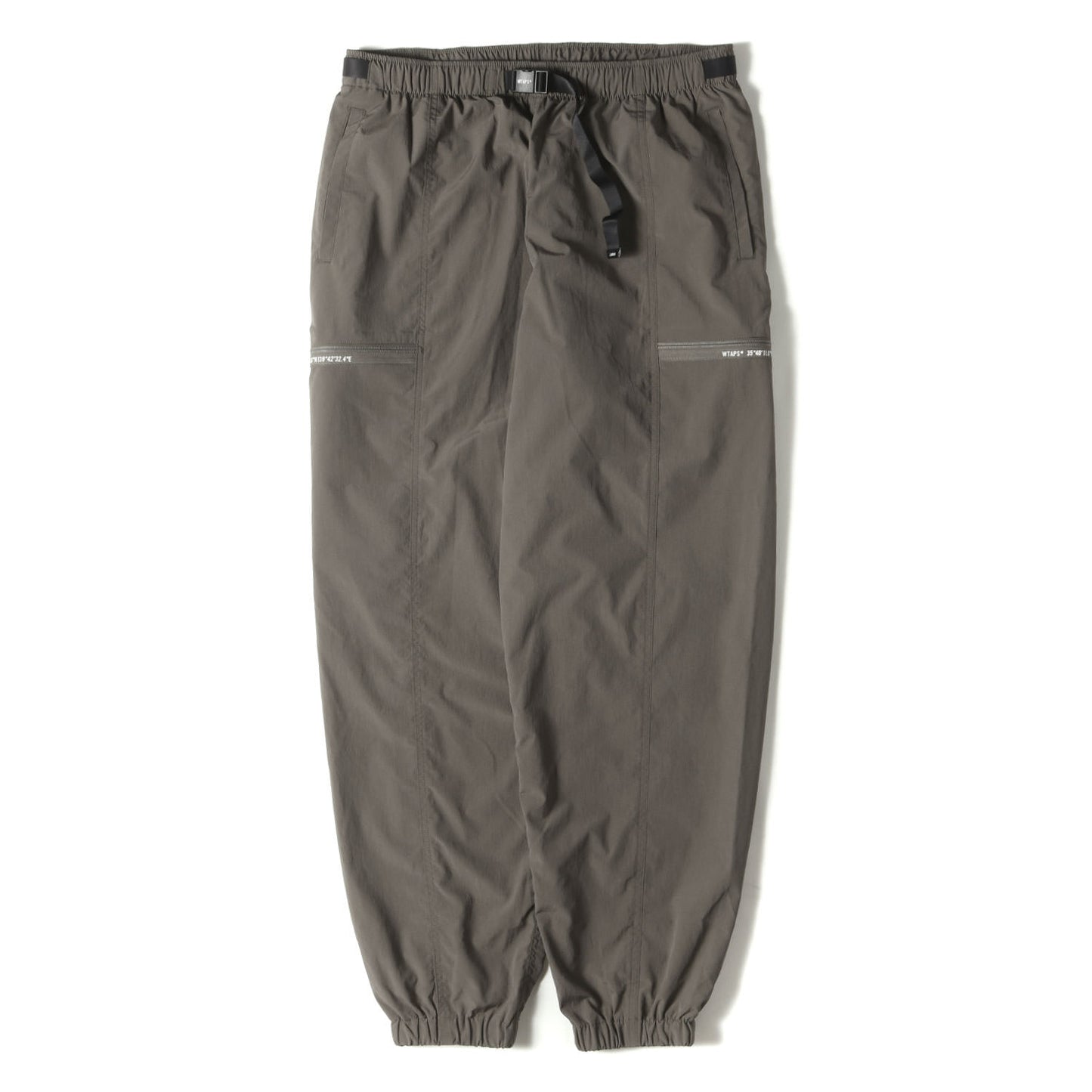 24SS ウェビングベルト付き トラックパンツ(SPST2002 / TROUSERS / POLY. TUSSAH)