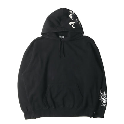 23AW ×BOUNTY HUNTER スカル スウェット パーカー(Hooded Sweatshirt)
