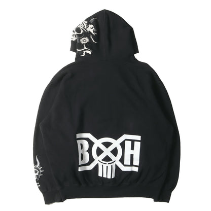 23AW ×BOUNTY HUNTER スカル スウェット パーカー(Hooded Sweatshirt)