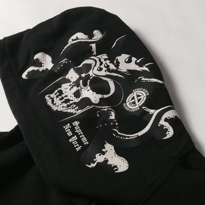 23AW ×BOUNTY HUNTER スカル スウェット パーカー(Hooded Sweatshirt)