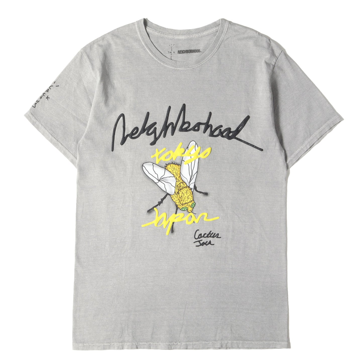 21SS ×Travis Scott / Cactus Jack 発泡プリント グラフィック Tシャツ