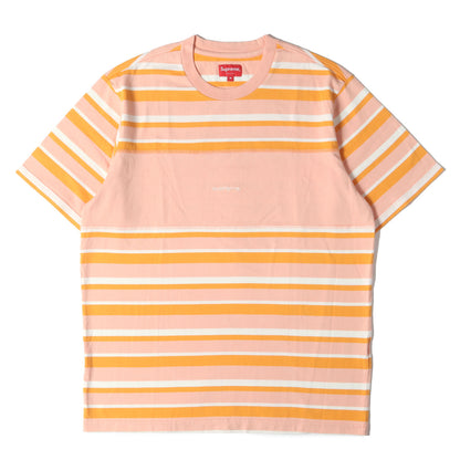 20SS ロゴ刺繍 ブロックド ボーダー Tシャツ(Blocked Stripe S/S Top)