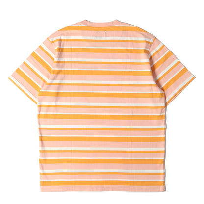 20SS ロゴ刺繍 ブロックド ボーダー Tシャツ(Blocked Stripe S/S Top)