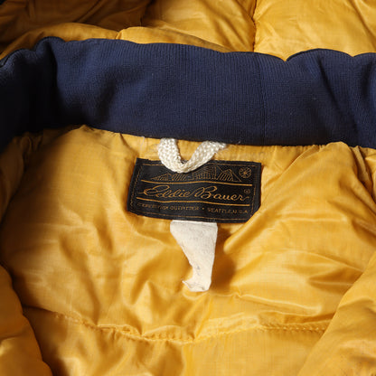 [USA製 黒タグ 前期] 80s フード付き ナイロン ダウンジャケット