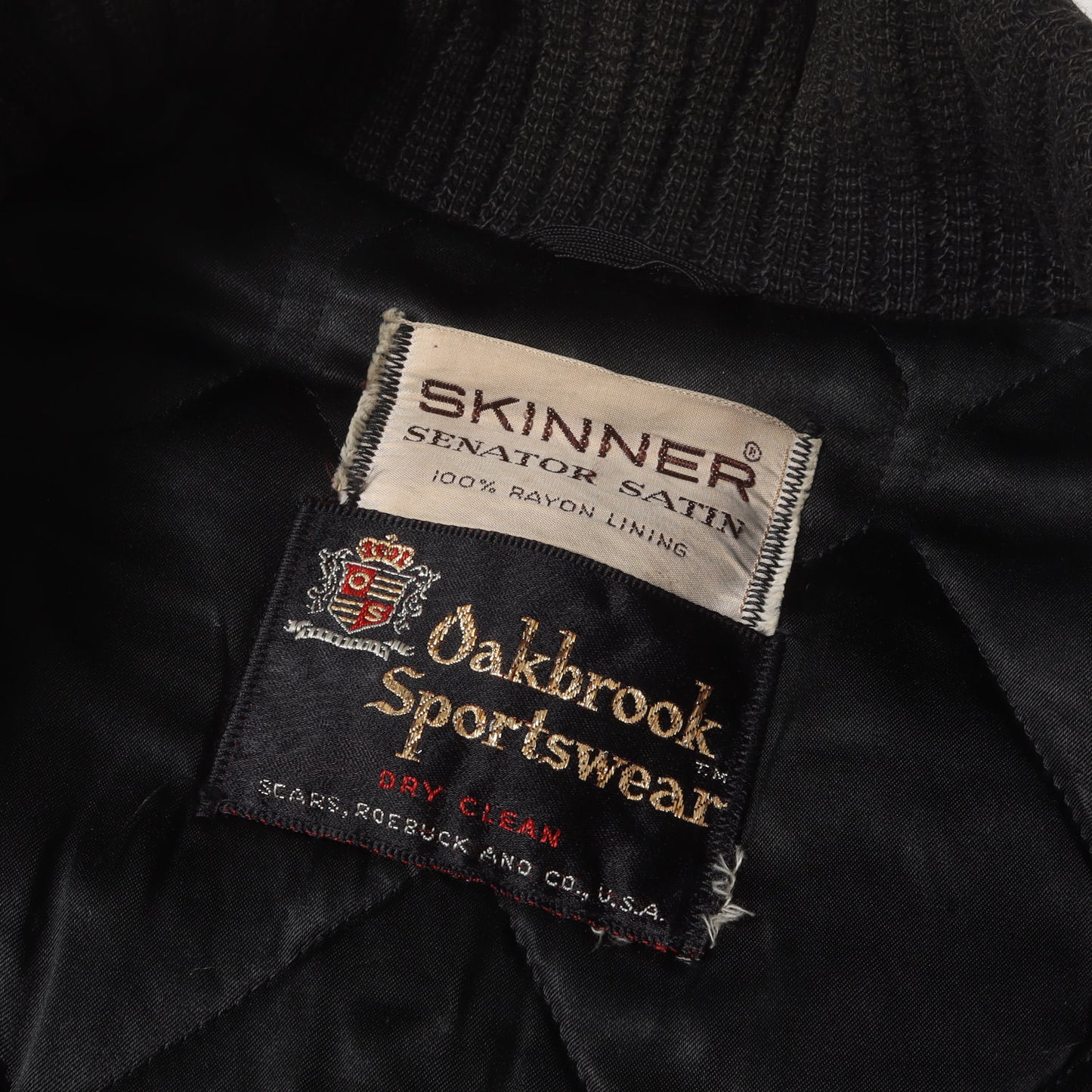 60s チェックウール ファラオジャケット / USA製 Oakbrook Sportswear (Sears)