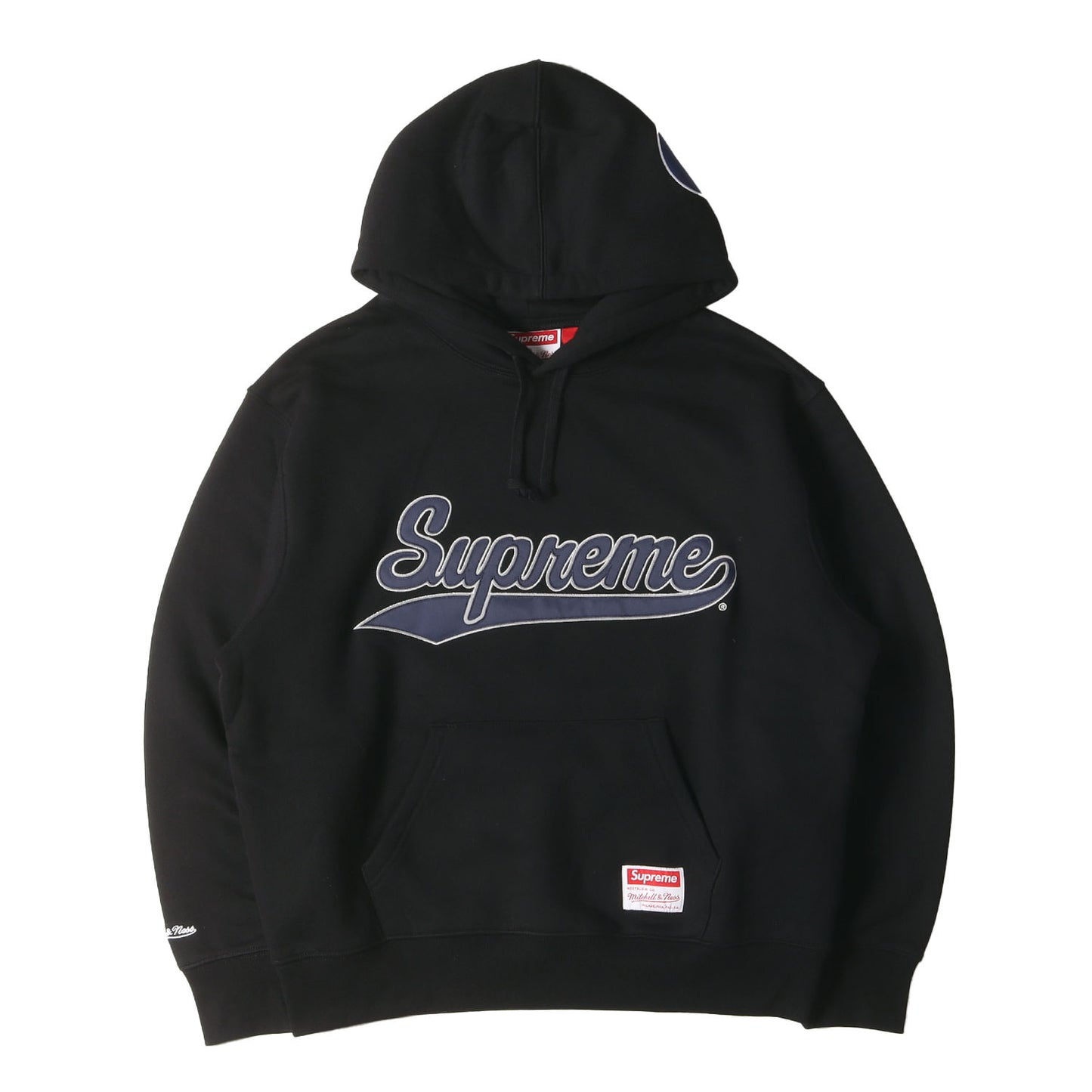 24AW ×Mitchell & Ness ×NCAA アップリケロゴ スウェット パーカー(Hooded Sweatshirt)