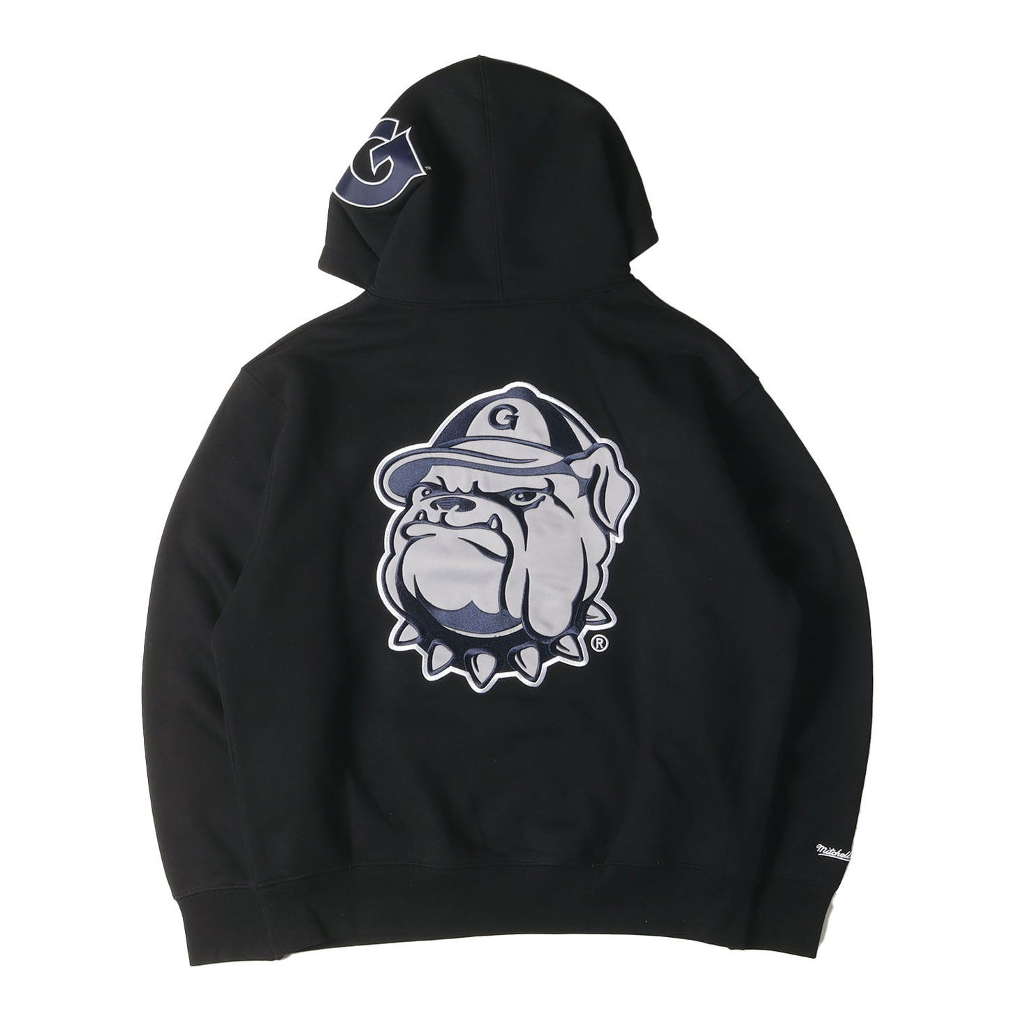 24AW ×Mitchell & Ness ×NCAA アップリケロゴ スウェット パーカー(Hooded Sweatshirt)