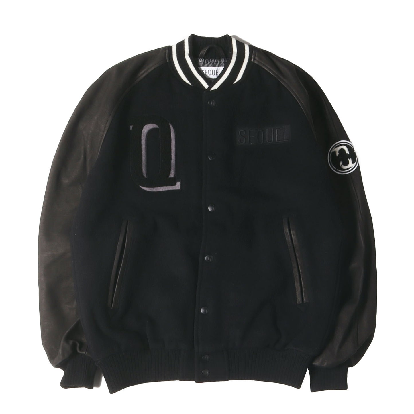 20AW ×fragment design 袖レザー メルトンウール スタジャン(STADIUM JUMPER)