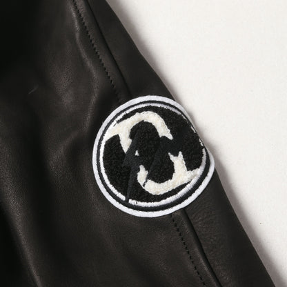 20AW ×fragment design 袖レザー メルトンウール スタジャン(STADIUM JUMPER)