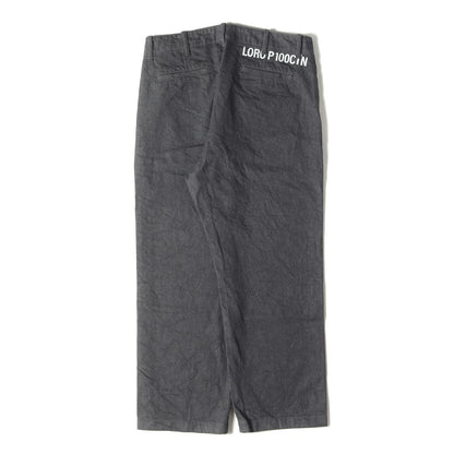 22SS ×藤原ヒロシ コットンツイル テーパード チノパンツ