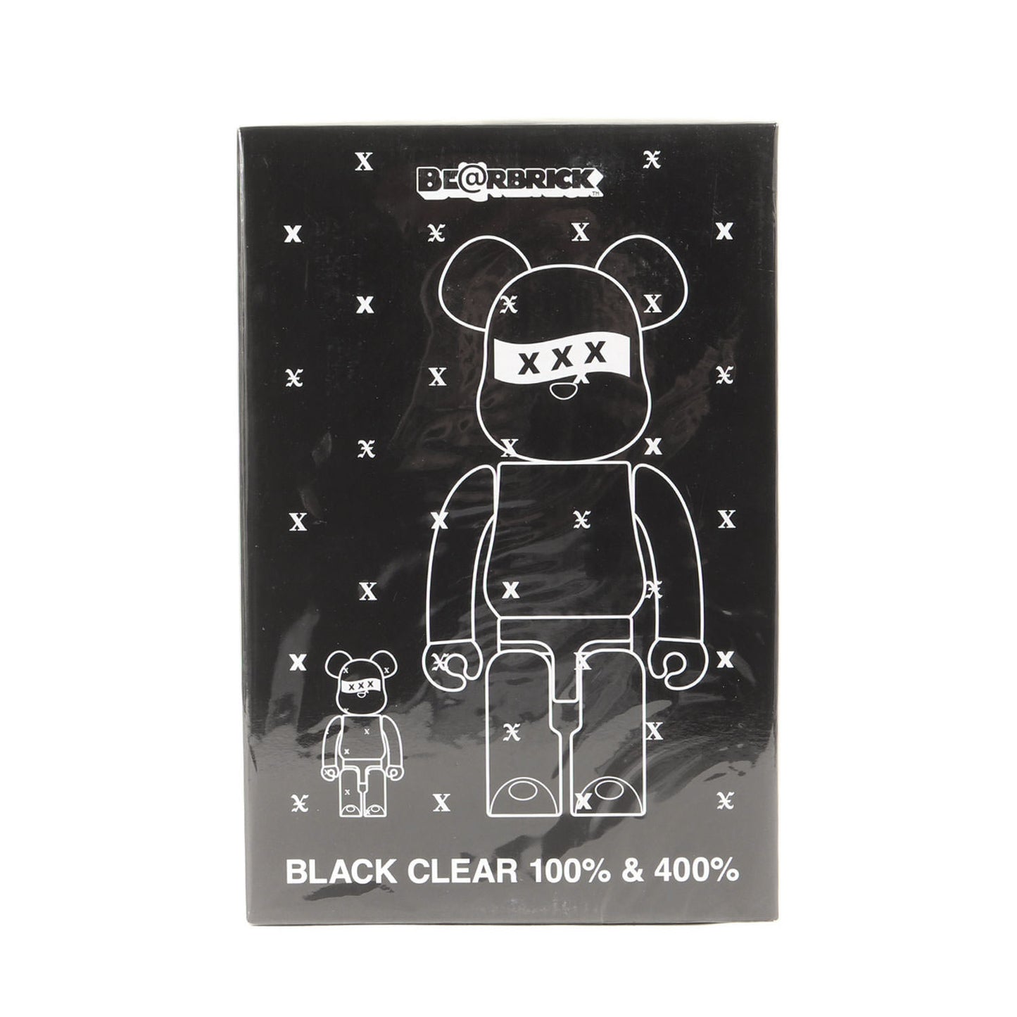 2021年モデル ×GOD SELECTION XXX BE@RBRICK BLACK CLEAR 100% & 400%