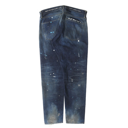 21AW ×fragment design ペンキ&ヴィンテージ加工 デニムパンツ(DAMAGE DENIM PANTS)