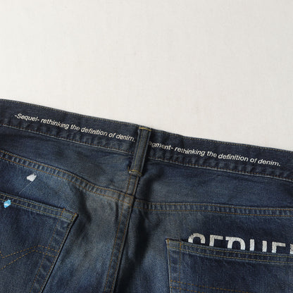 21AW ×fragment design ペンキ&ヴィンテージ加工 デニムパンツ(DAMAGE DENIM PANTS)