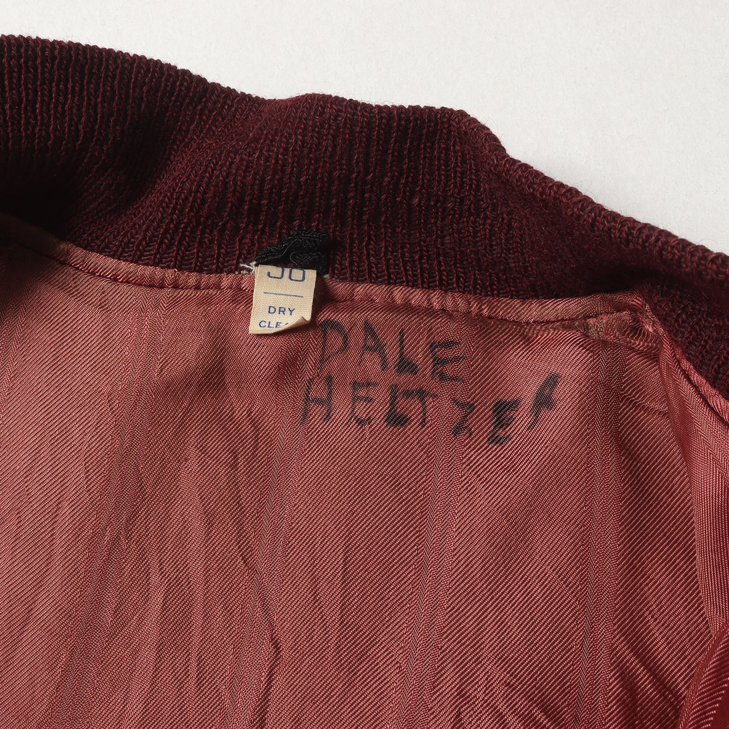 60～70s A＆B SPORTING GOODS CO. 袖レザー 無地 メルトンウール スタジャン