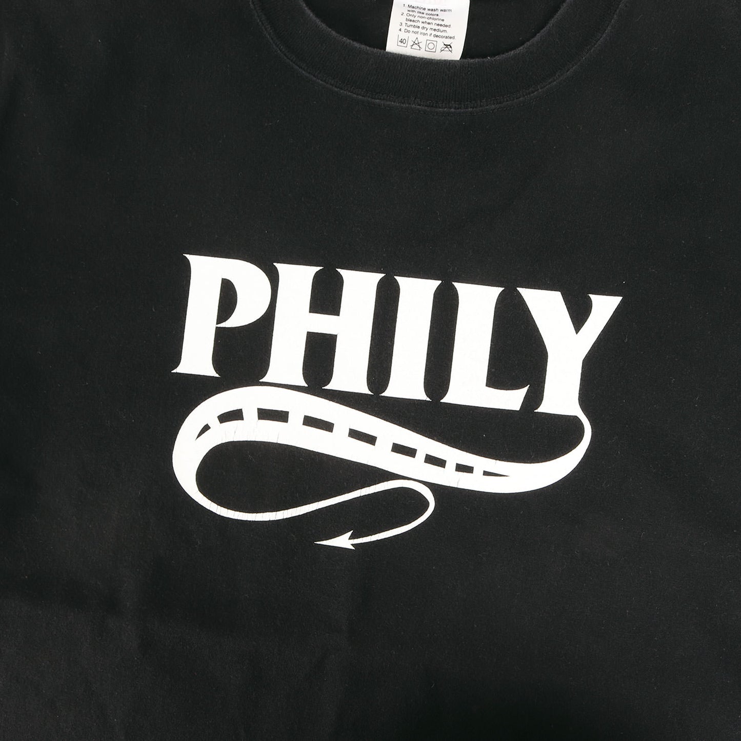 00s PHILYロゴ クルーネック Tシャツ