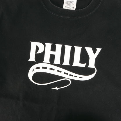 00s PHILYロゴ クルーネック Tシャツ