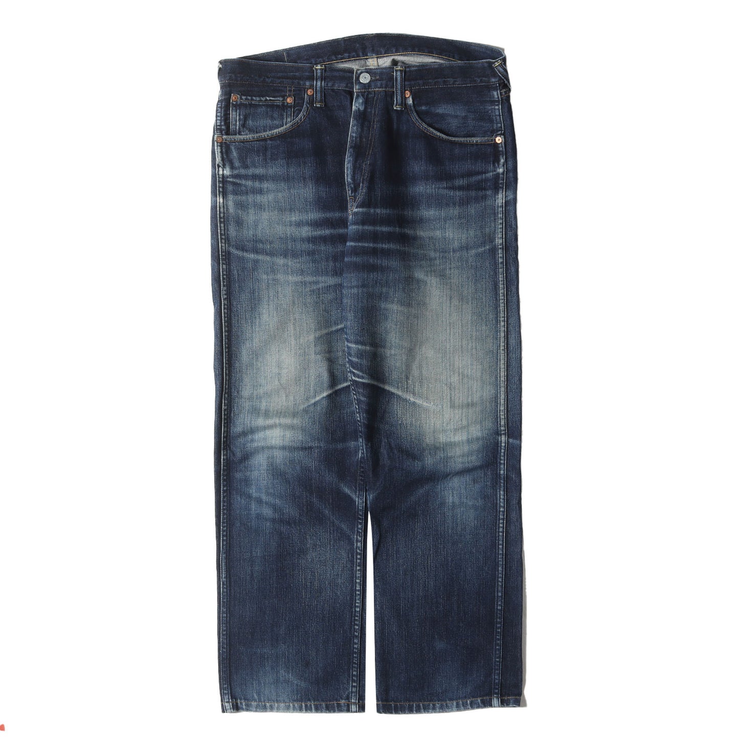 ライトオン別注 ×WAREHOUSE Lot.9100カモメペイント ヴィンテージ加工 デニムパンツ