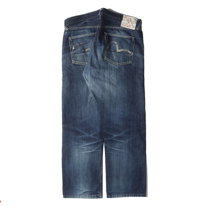 ライトオン別注 ×WAREHOUSE Lot.9100カモメペイント ヴィンテージ加工 デニムパンツ