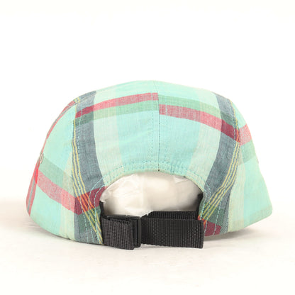 スウェードブリム マドラスチェック BOXロゴ キャンプキャップ(Madras Camp Cap)