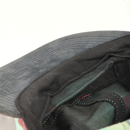 スウェードブリム マドラスチェック BOXロゴ キャンプキャップ(Madras Camp Cap)