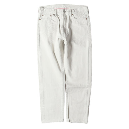 5ポケット アンクル ホワイト デニムパンツ