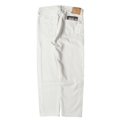 5ポケット アンクル ホワイト デニムパンツ