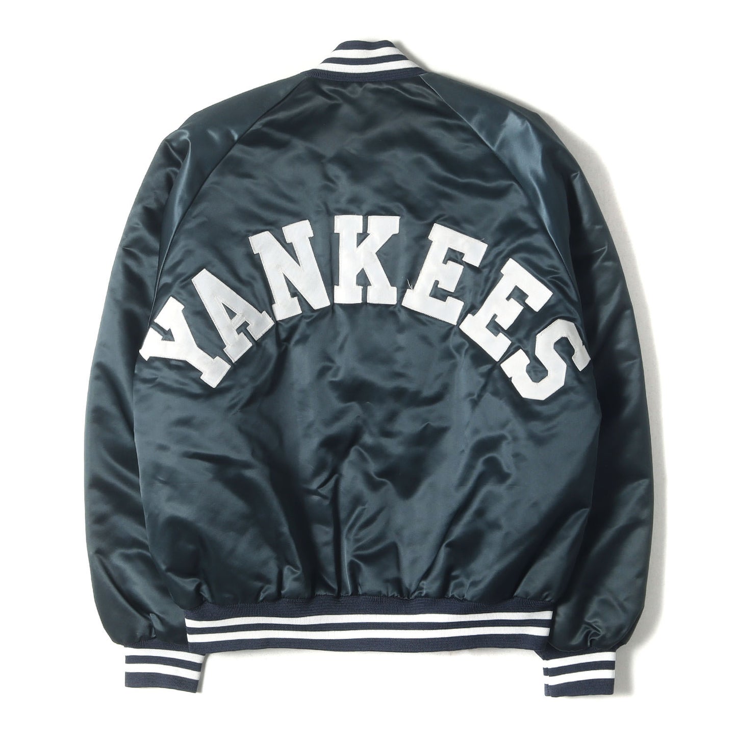 [雰囲気抜群] 90s Chalk Line ×New York Yankees ナイロンサテン スタジャン(USA製)