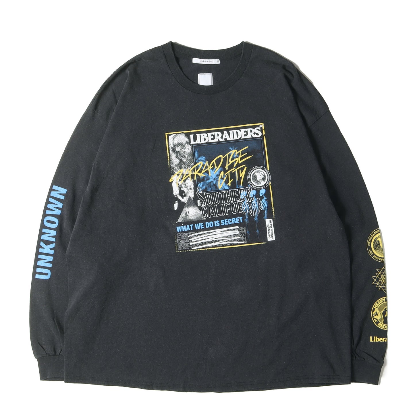 22AW フロスト加工 グラフィック ロングスリーブ Tシャツ(PARADISE CITY L/S TEE )
