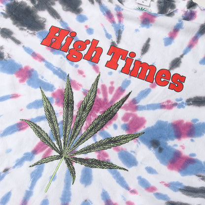 24SS ×HIGHTIMES マリファナ タイダイ染め Tシャツ(TIE DYE T-SHIRT)