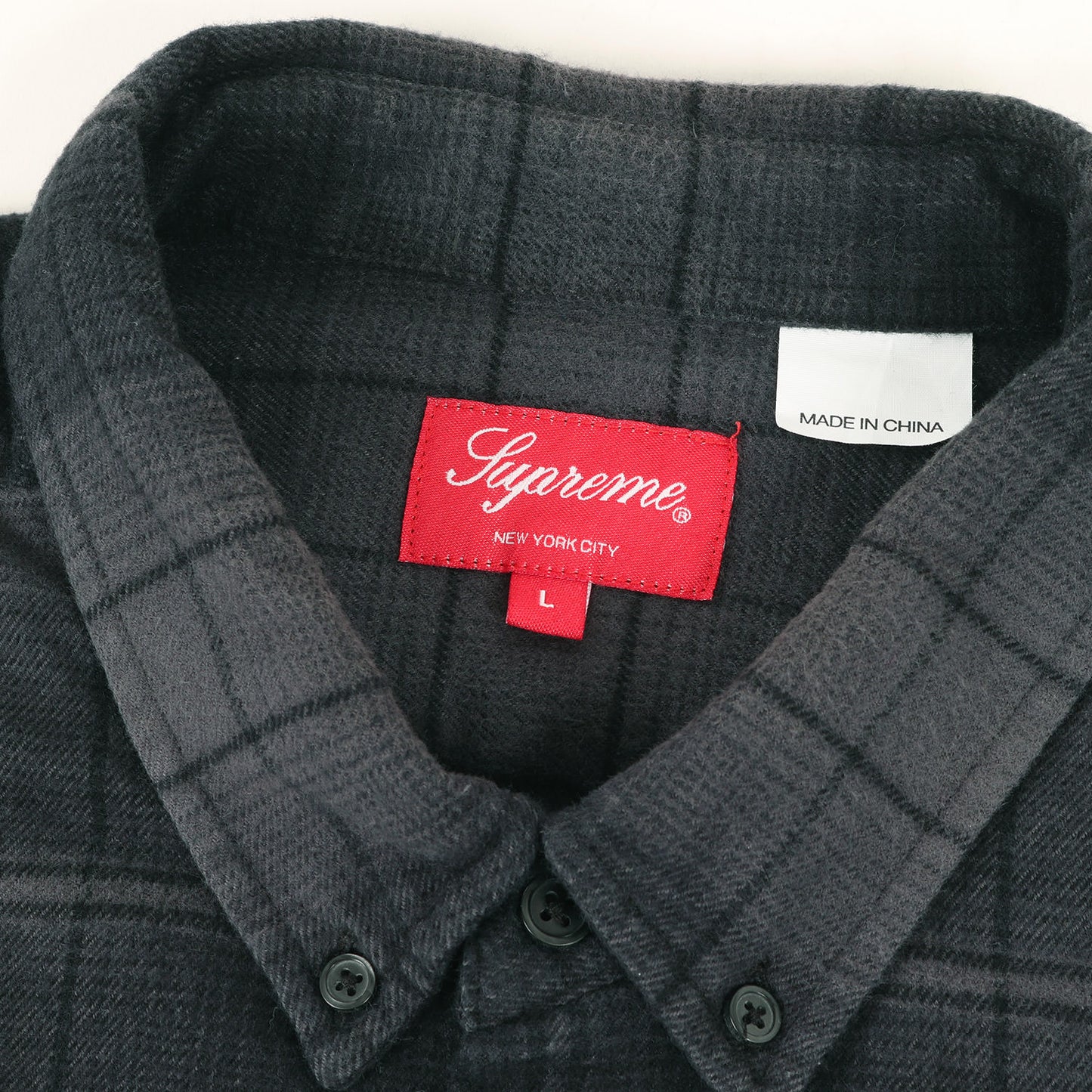 23SS シャドーチェック ボタンダウン フランネル シャツ(Shadow Plaid Flannel Shirt)