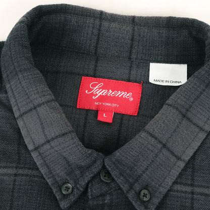 23SS シャドーチェック ボタンダウン フランネル シャツ(Shadow Plaid Flannel Shirt)