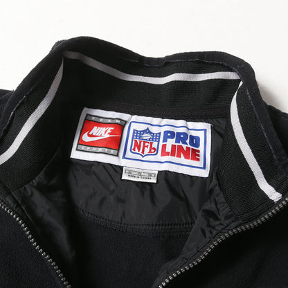 90s ×NFL Raiders ハーフジップ プルオーバー フリース