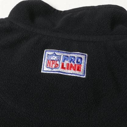 90s ×NFL Raiders ハーフジップ プルオーバー フリース