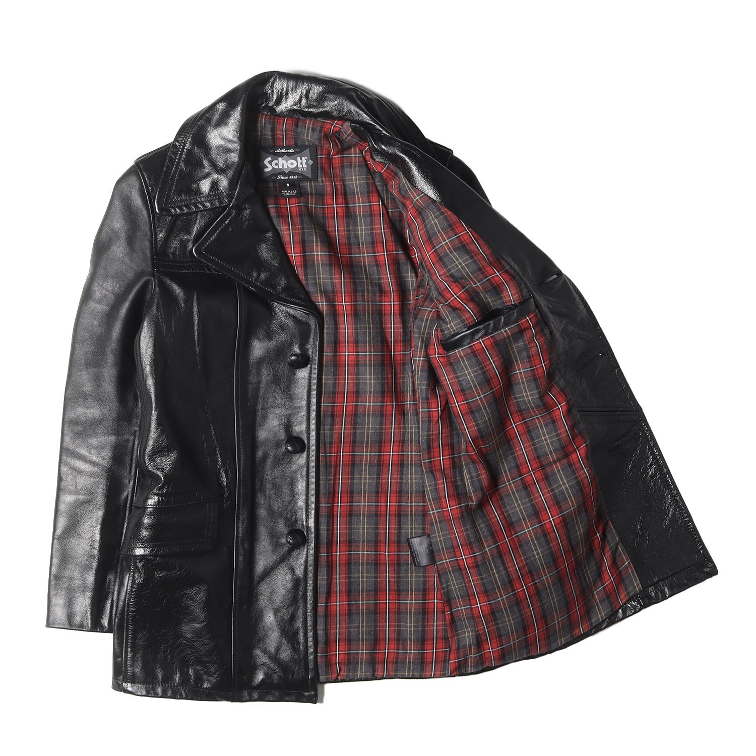 Schott (ショット) Lot.645 カウハイドレザー レトロ カーコート 