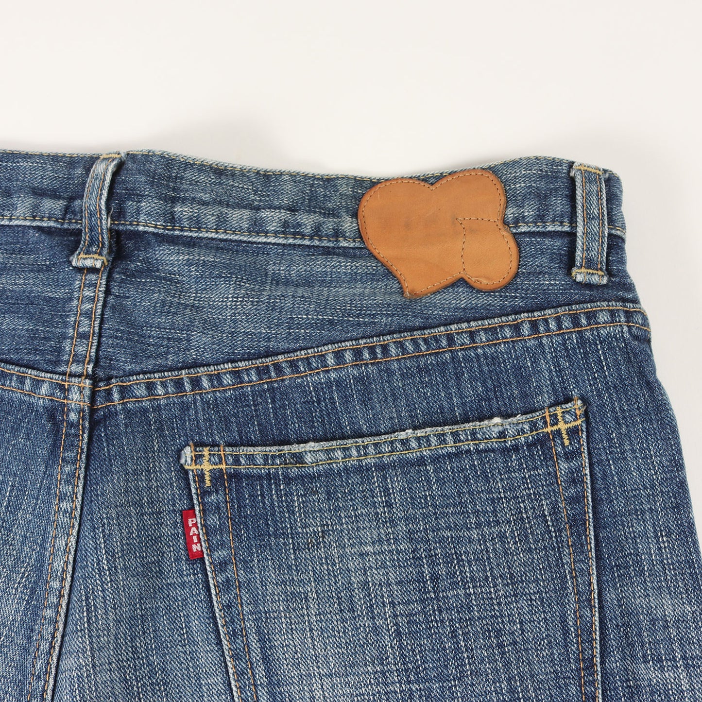 04AW GIVE PEACE A CHANCE期 クラッシュ加工 デニムパンツ