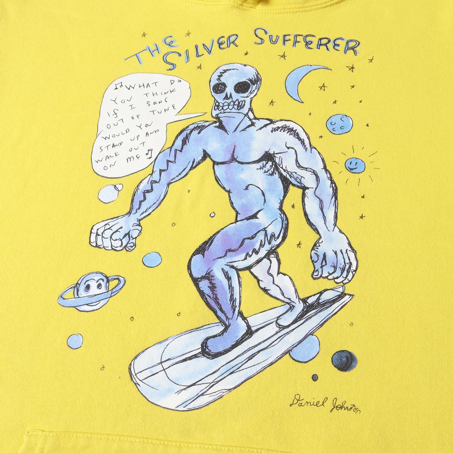 20SS ×Daniel Johnston シルバーサーファー スウェットパーカー(Hooded Sweatshirt)