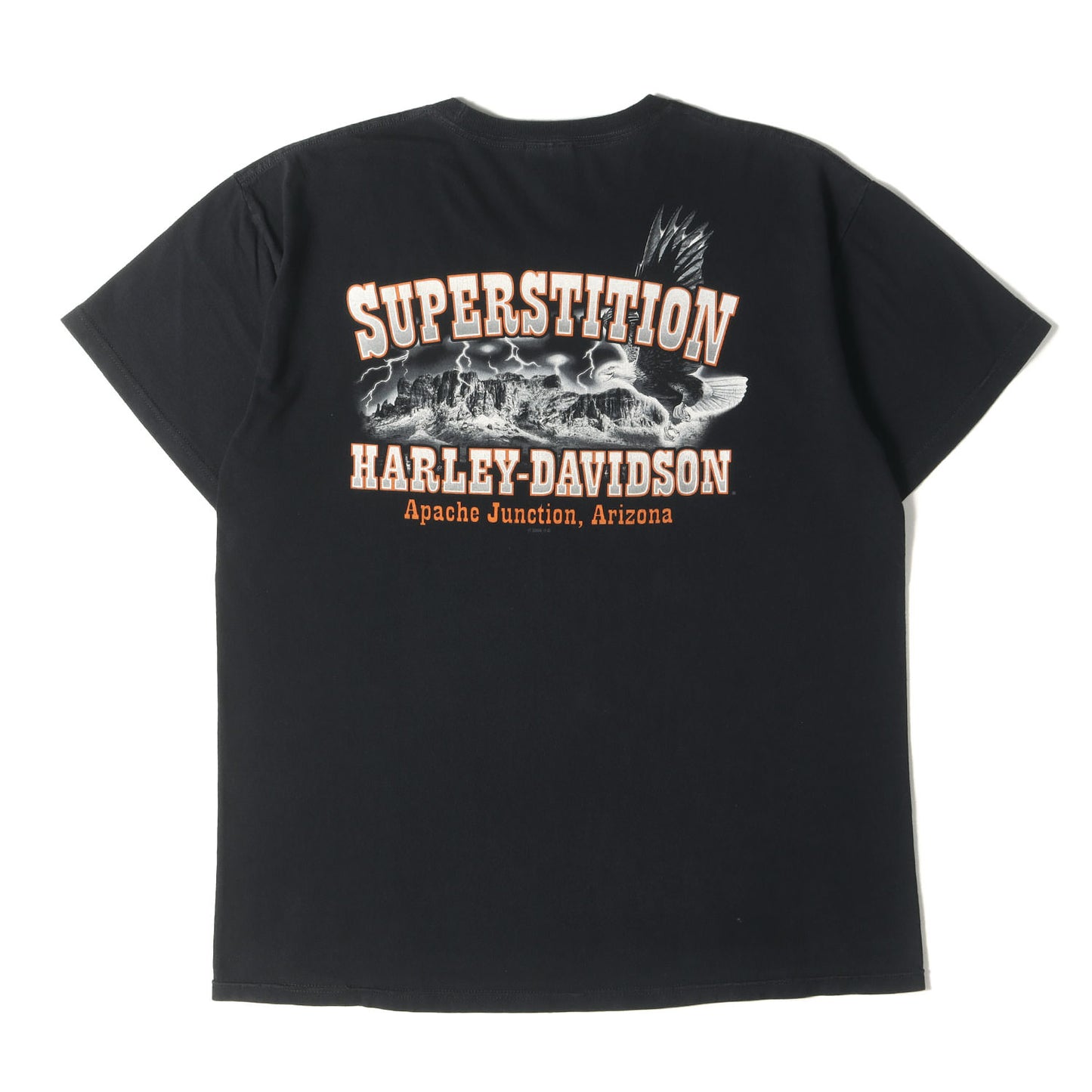 KITH TOKYO限定 古着リメイク HARLEY-DAVIDSON BOXロゴ Tシャツ