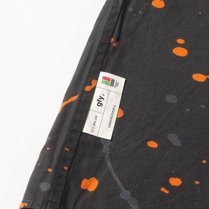 00SS SK務PT期 ドリップ柄 コットン 半袖シャツ