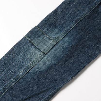 01AW D.A.V.F / 宝飾武装義勇軍期 ヴィンテージ加工 フルジップ デニムジャケット