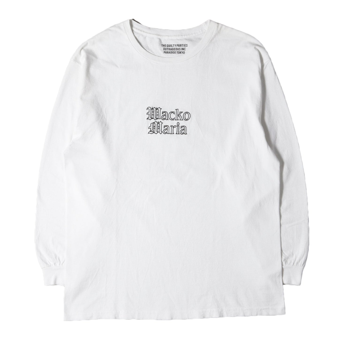 24SS ブランドロゴ刺繍 ロングスリーブ Tシャツ(CREW NECK LONG SLEEVE T-SHIRT)