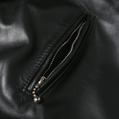 サイクロンン カウハイドレザー ダブル ライダース ジャケット(CYCLONE)