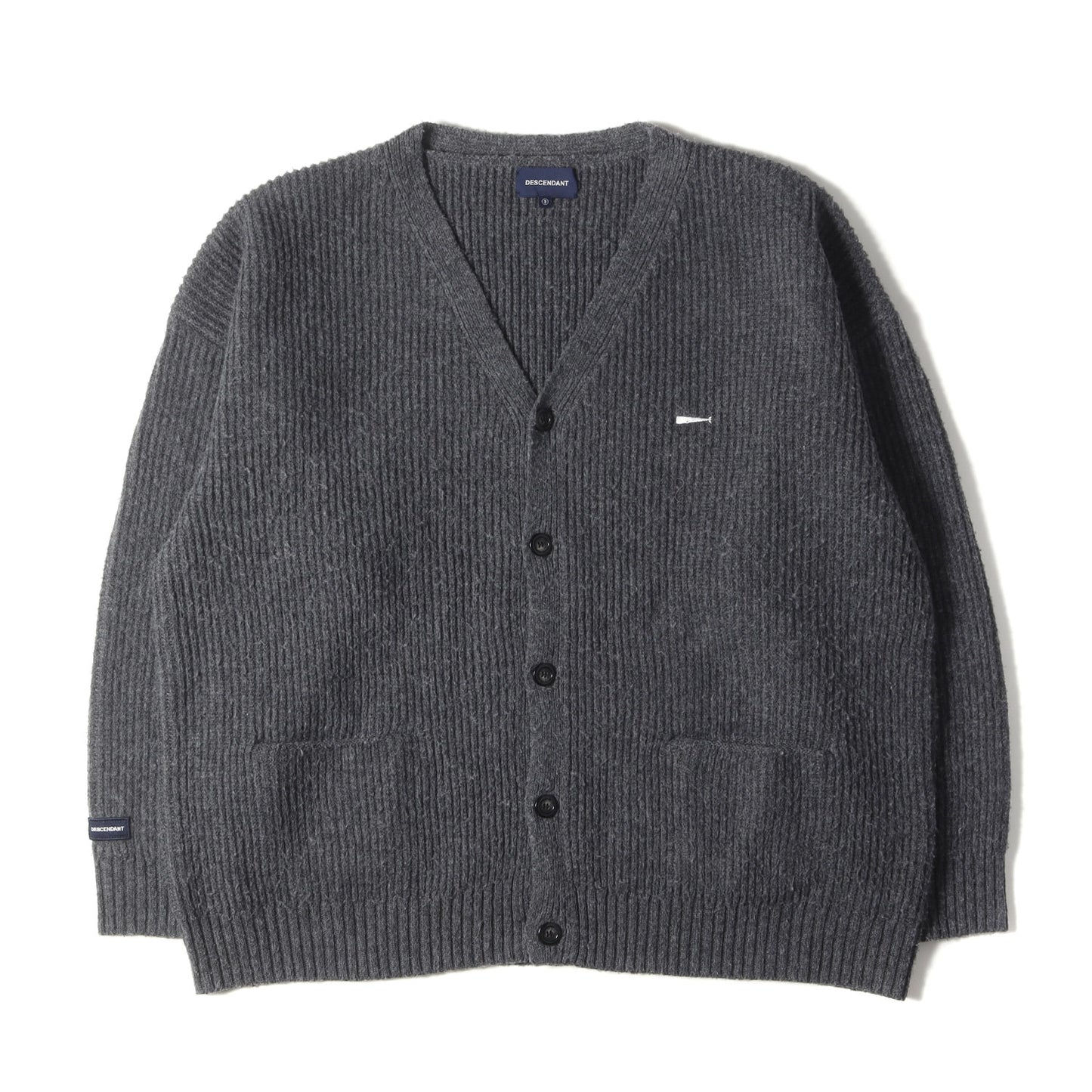 23AW ワンポイント刺繍 ニット カーディガン(NURSE KNIT CARDIGAN)