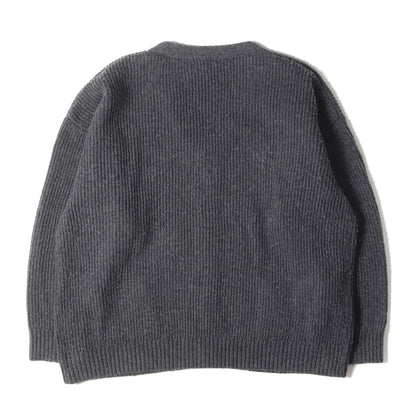 23AW ワンポイント刺繍 ニット カーディガン(NURSE KNIT CARDIGAN)