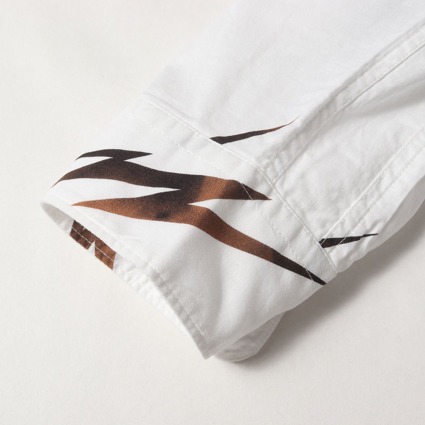 ライトニング柄 オープンカラー コットン シャツ(LIGHTNING SHIRT)