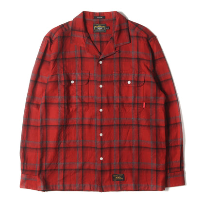 オープンカラー チェック ウールシャツ(VATOS L/S)