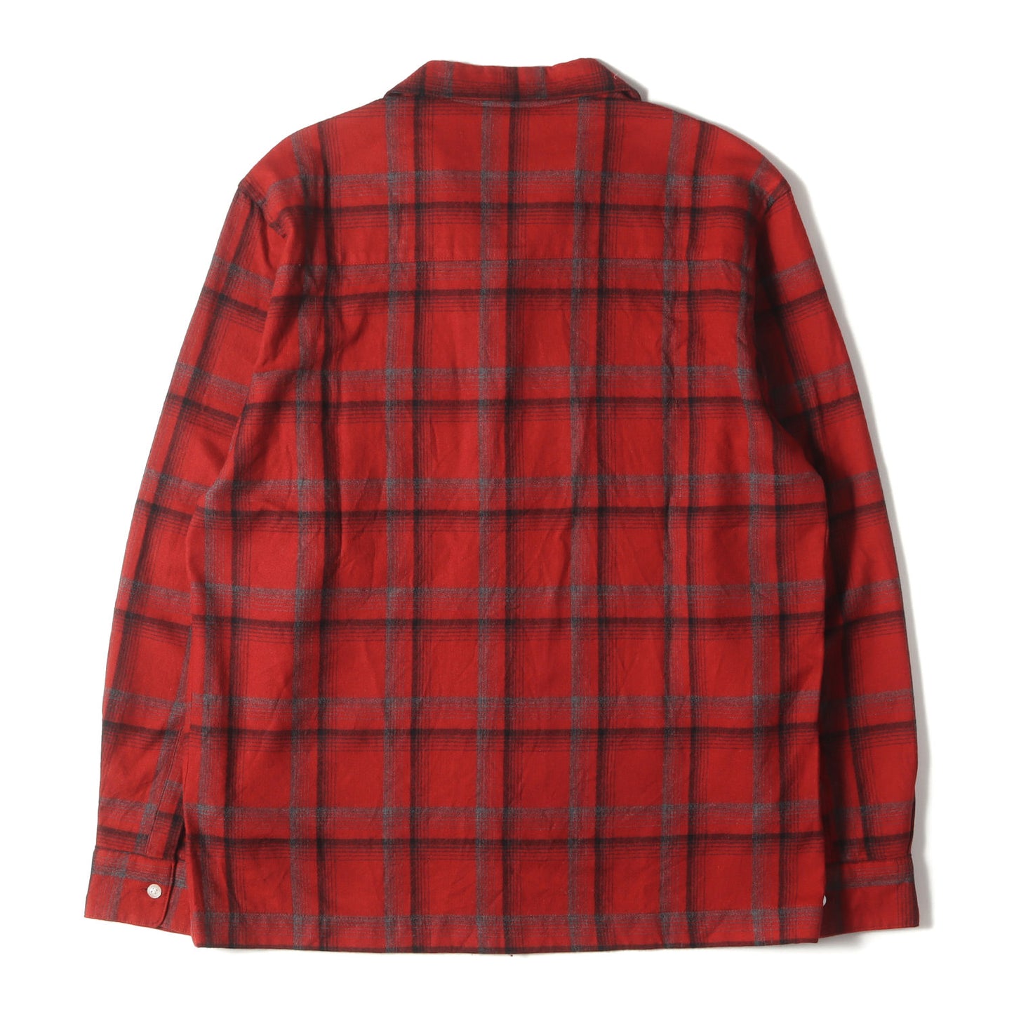 オープンカラー チェック ウールシャツ(VATOS L/S)