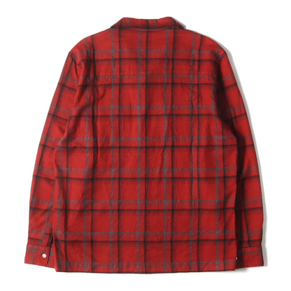 オープンカラー チェック ウールシャツ(VATOS L/S)